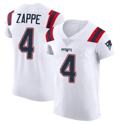 Men's Elite Bailey Zappe New England Patriots White Vapor Untouchable Jersey