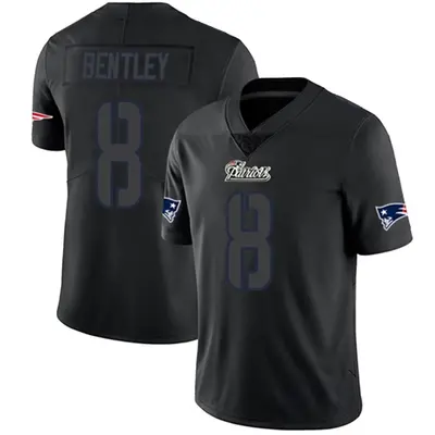 Men's Limited Ja'Whaun Bentley New England Patriots Black Impact Jersey