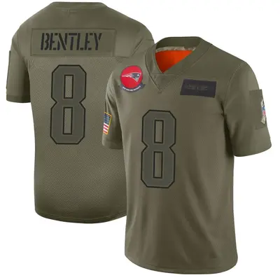 Men's Limited Ja'Whaun Bentley New England Patriots Camo 2019 Salute to Service Jersey