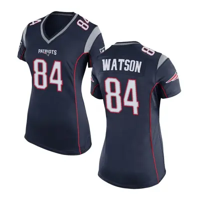 Women's Game Benjamin Watson New England Patriots Navy Blue Team Color Jersey