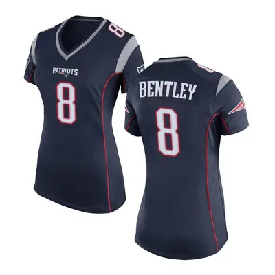 Women's Game Ja'Whaun Bentley New England Patriots Navy Blue Team Color Jersey