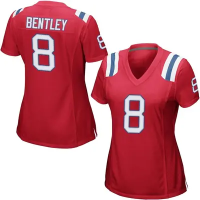 Women's Game Ja'Whaun Bentley New England Patriots Red Alternate Jersey