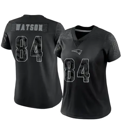Women's Limited Benjamin Watson New England Patriots Black Reflective Jersey