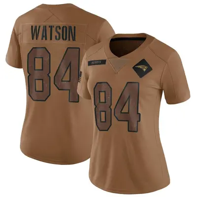 Women's Limited Benjamin Watson New England Patriots Brown 2023 Salute To Service Jersey