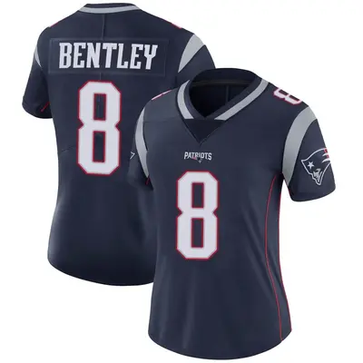Women's Limited Ja'Whaun Bentley New England Patriots Navy Team Color Vapor Untouchable Jersey