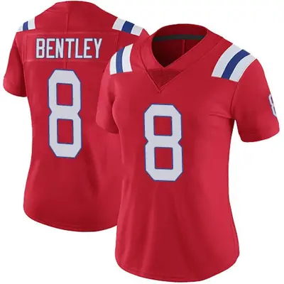 Women's Limited Ja'Whaun Bentley New England Patriots Red Vapor Untouchable Alternate Jersey