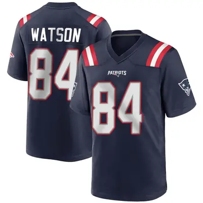 Youth Game Benjamin Watson New England Patriots Navy Blue Team Color Jersey