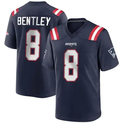 Youth Game Ja'Whaun Bentley New England Patriots Navy Blue Team Color Jersey