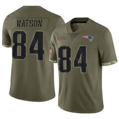 Youth Limited Benjamin Watson New England Patriots Olive 2022 Salute To Service Jersey