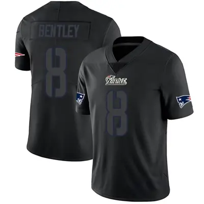 Youth Limited Ja'Whaun Bentley New England Patriots Black Impact Jersey